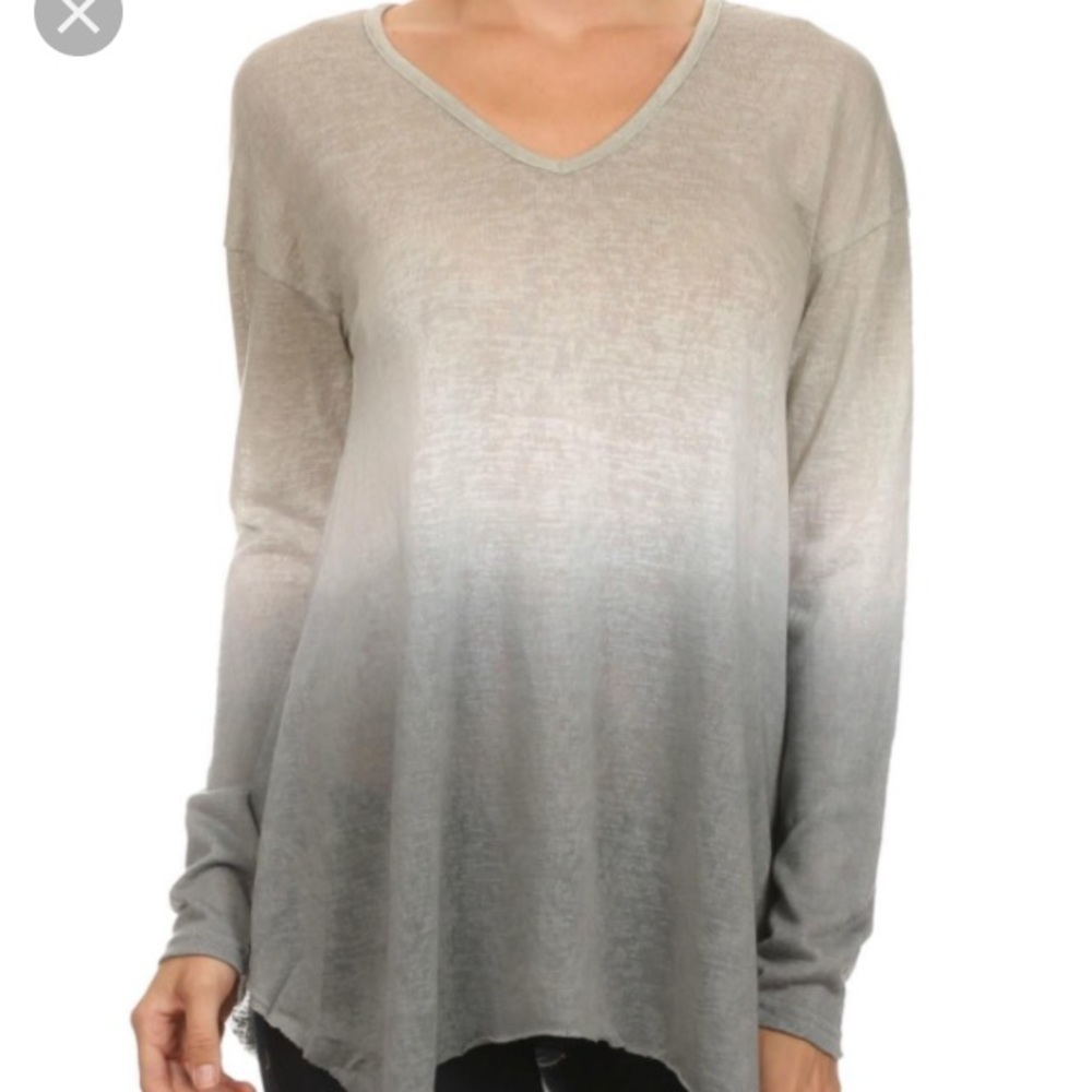 Mystree boutique silver to blue Ombré long sleeve